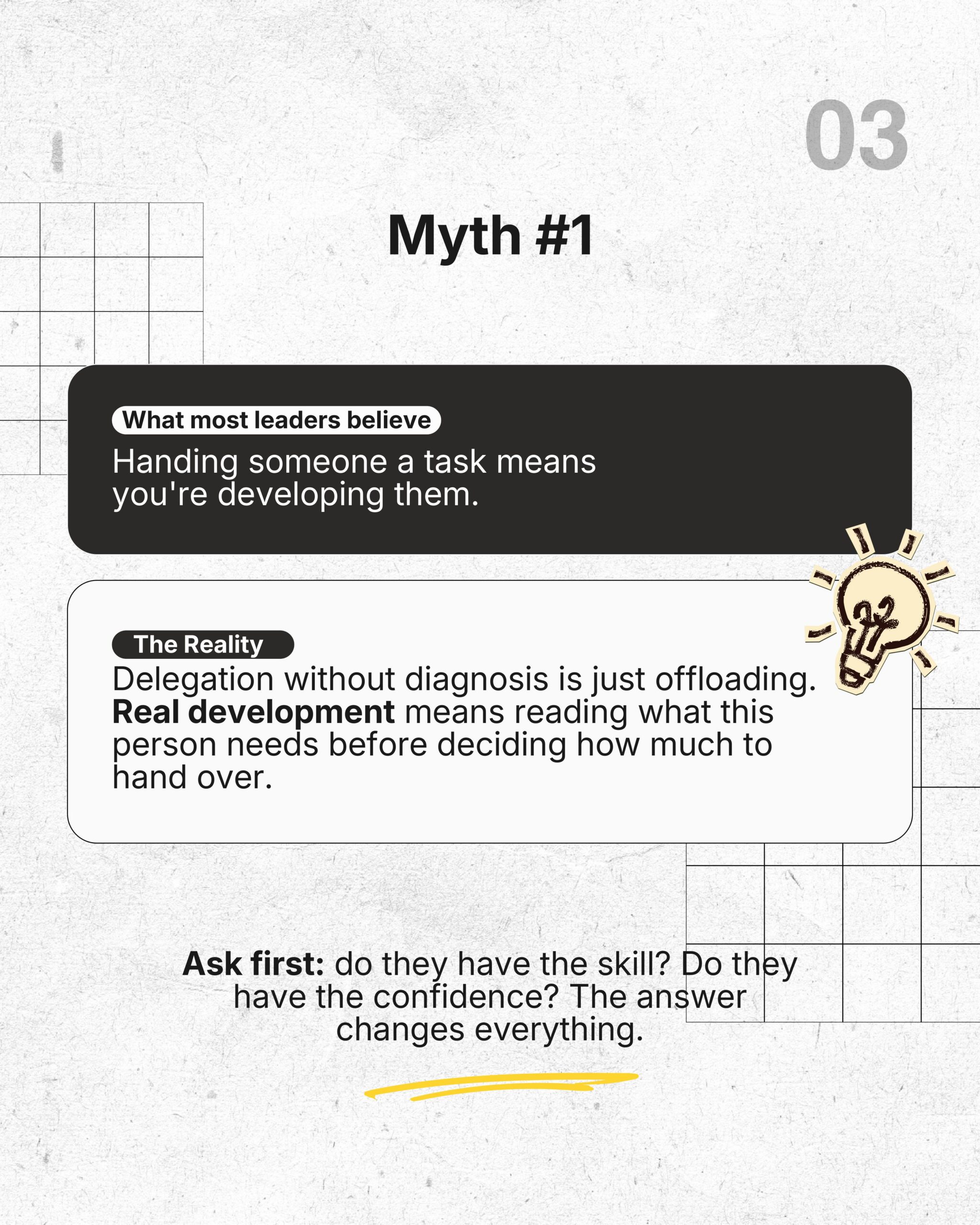 Real Development means reading what this person needs