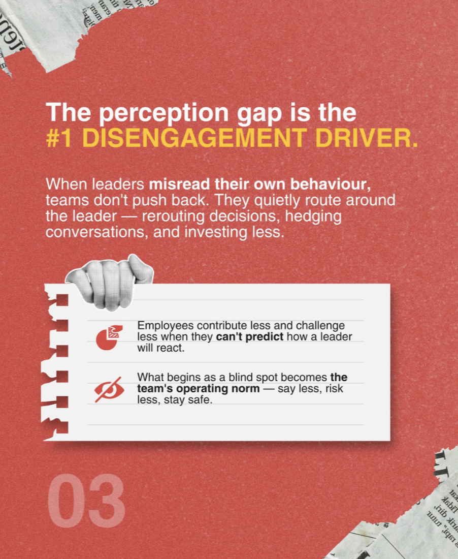 How a quiet perception gap turns into visible disengagement.